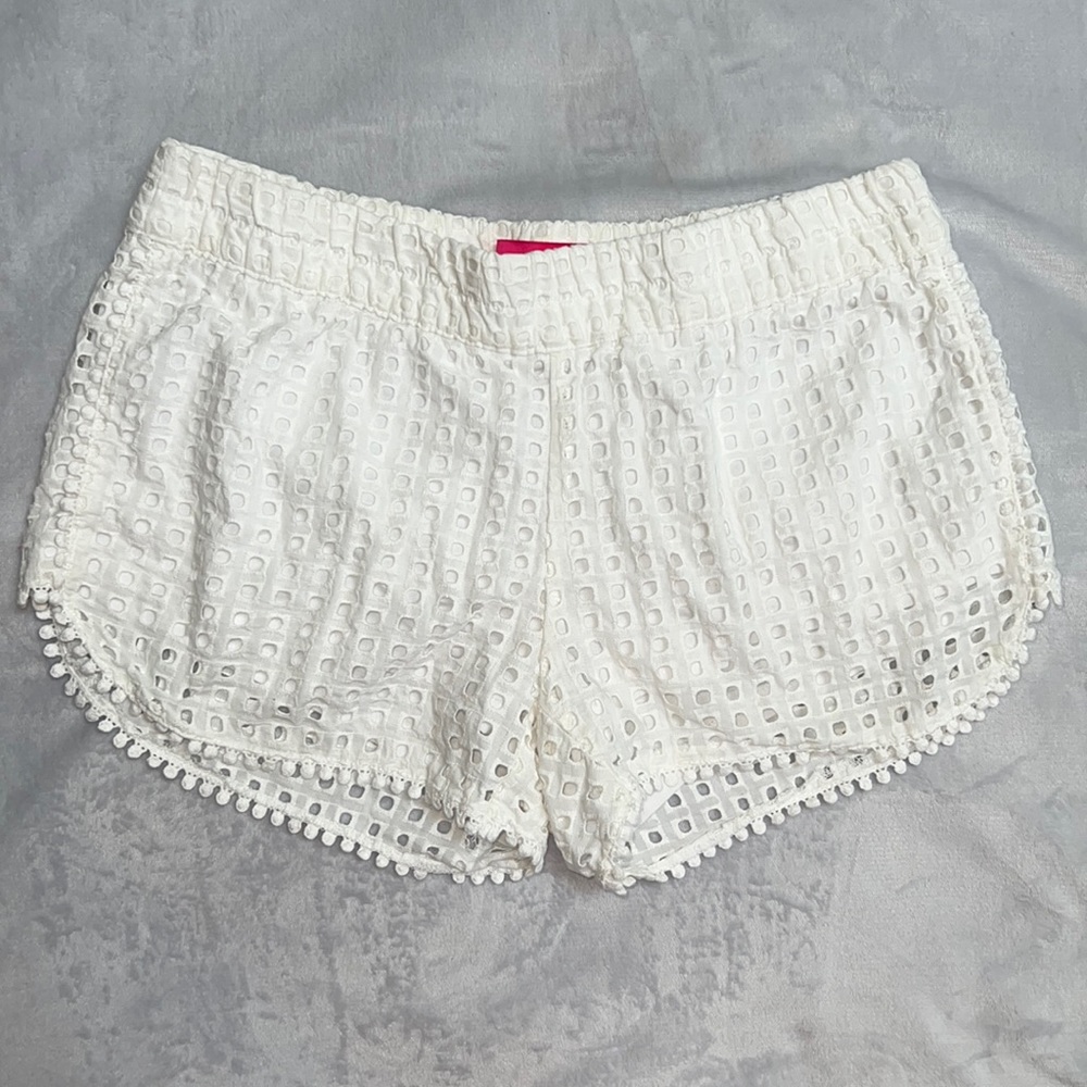 Lilly Pulitzer for Target white elastic waistband shorts size XS